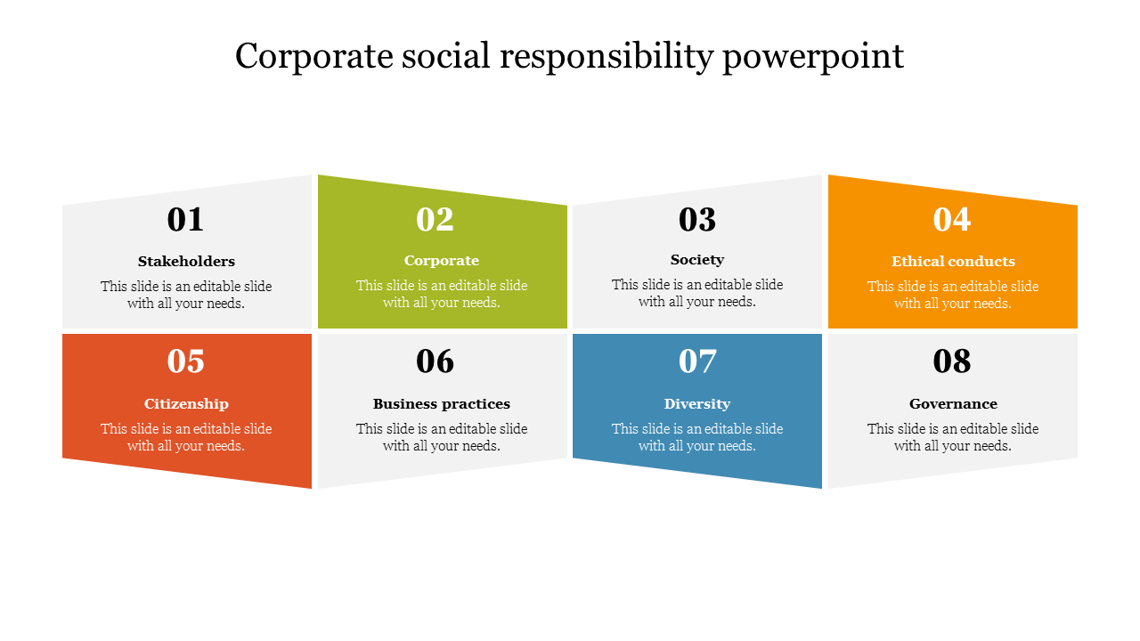 Corporate Social Responsibility PowerPoint Template